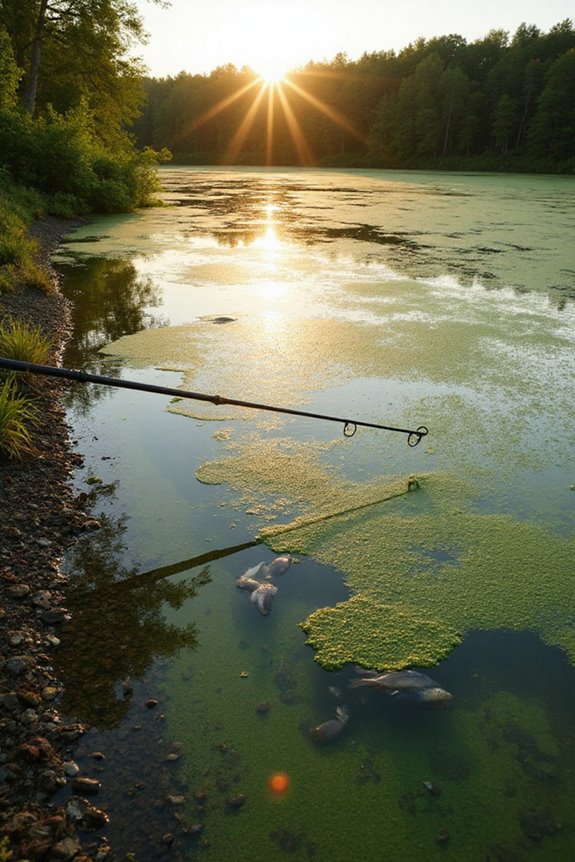 algal blooms harm fish