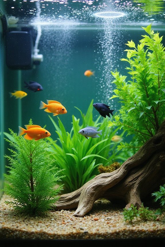 ammonia reduction in aquariums