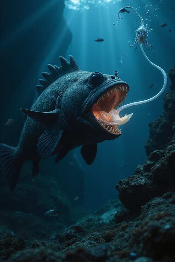 anglerfish prey and tactics