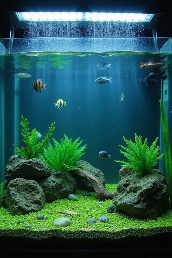 balanced lighting prevents algae