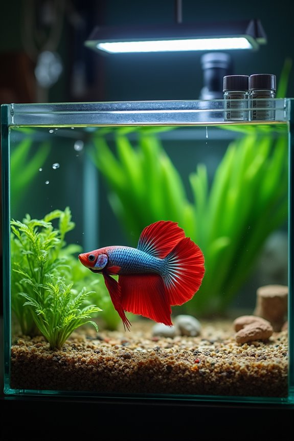 betta fish feeding conditions