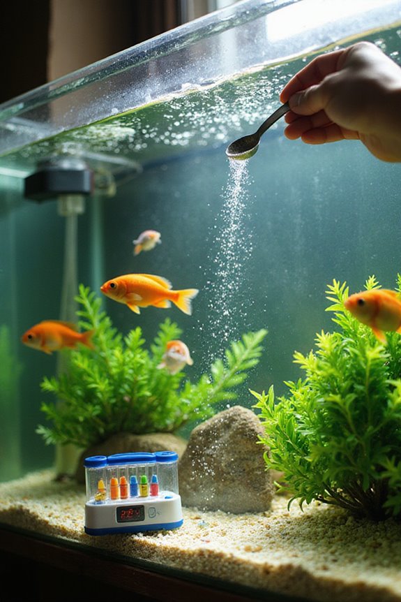 cautious aquarium salt usage