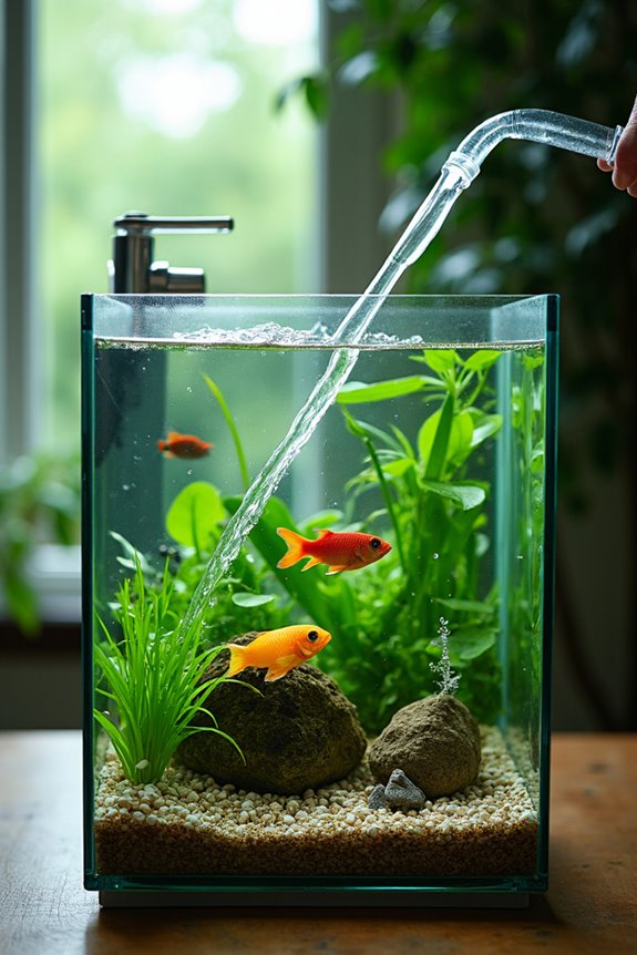 change fish tank water