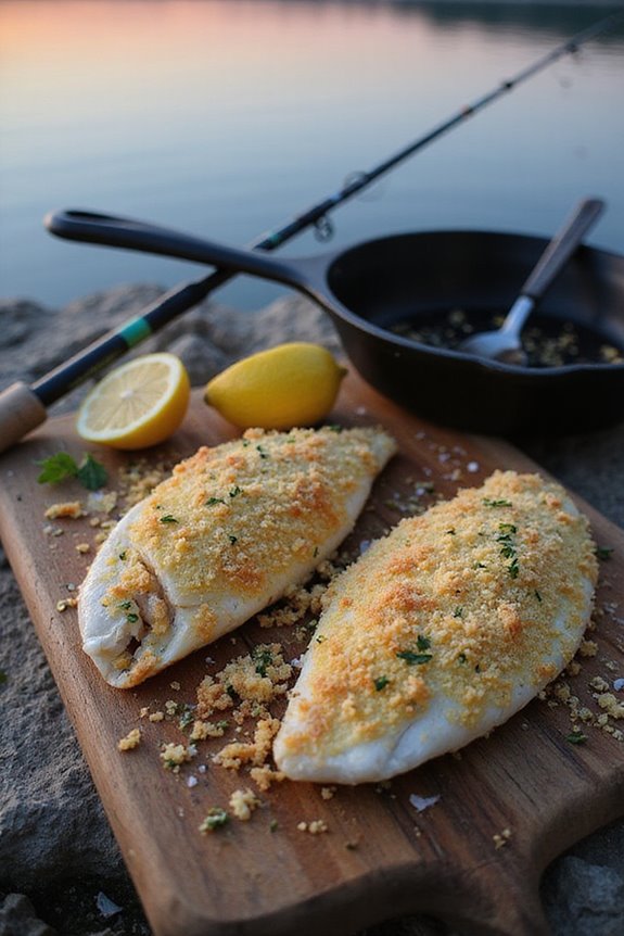 crispy baked pollock fillets