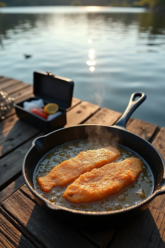 deep frying fish times