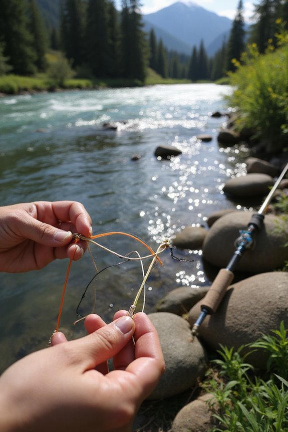 efficient fly fishing knot technique