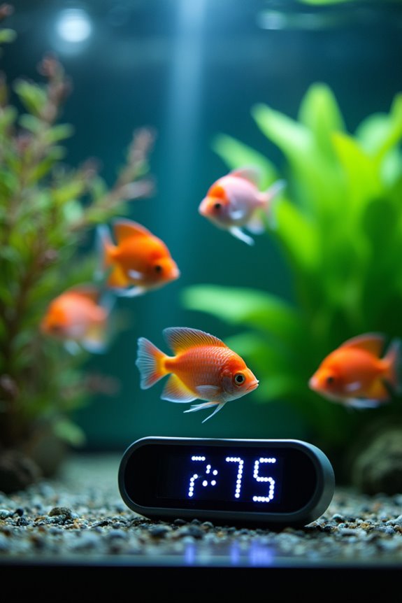 fish feeding timer features