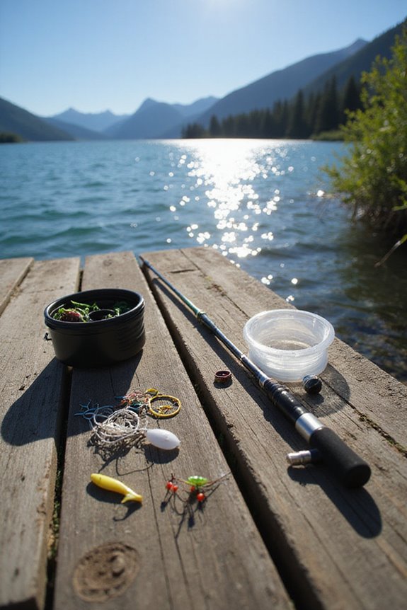 fishing hook knot preparation