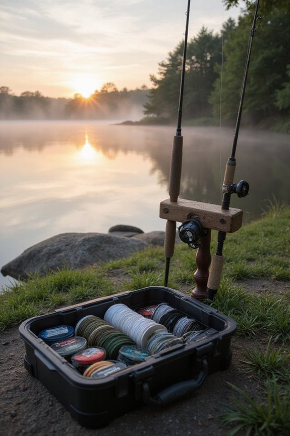fishing line storage considerations