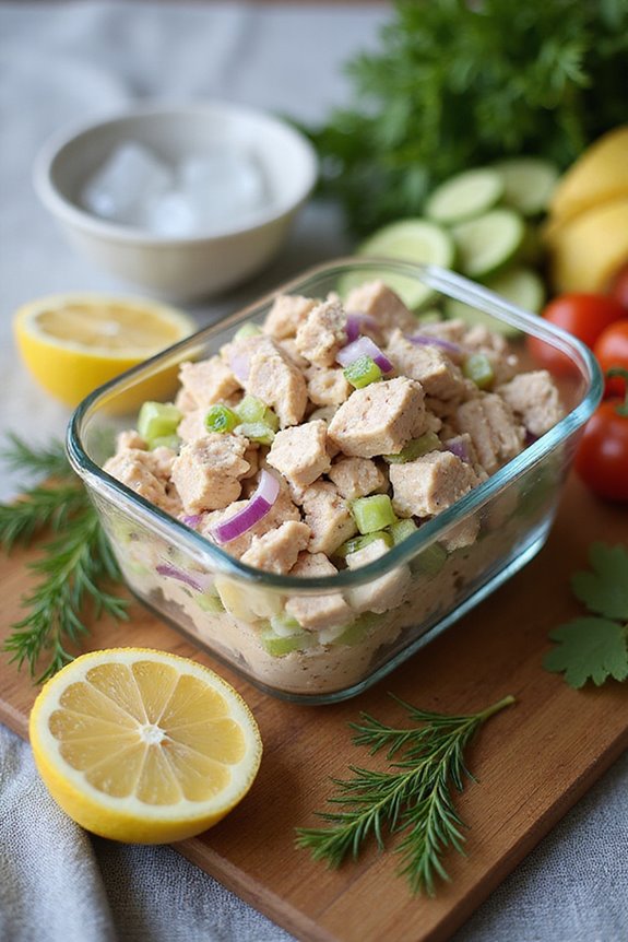 freezing tuna fish salad