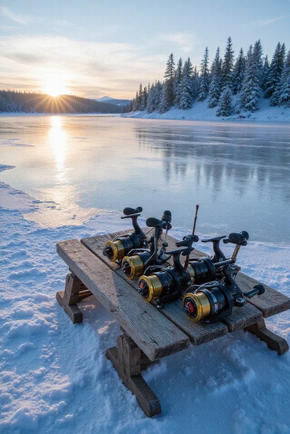 ice fishing rod selection