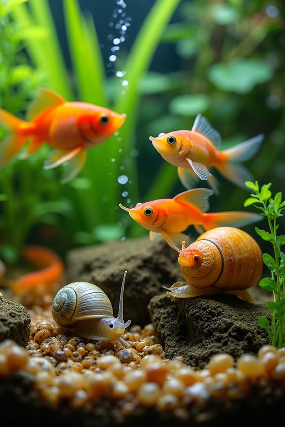 invertebrates enhance goldfish tanks