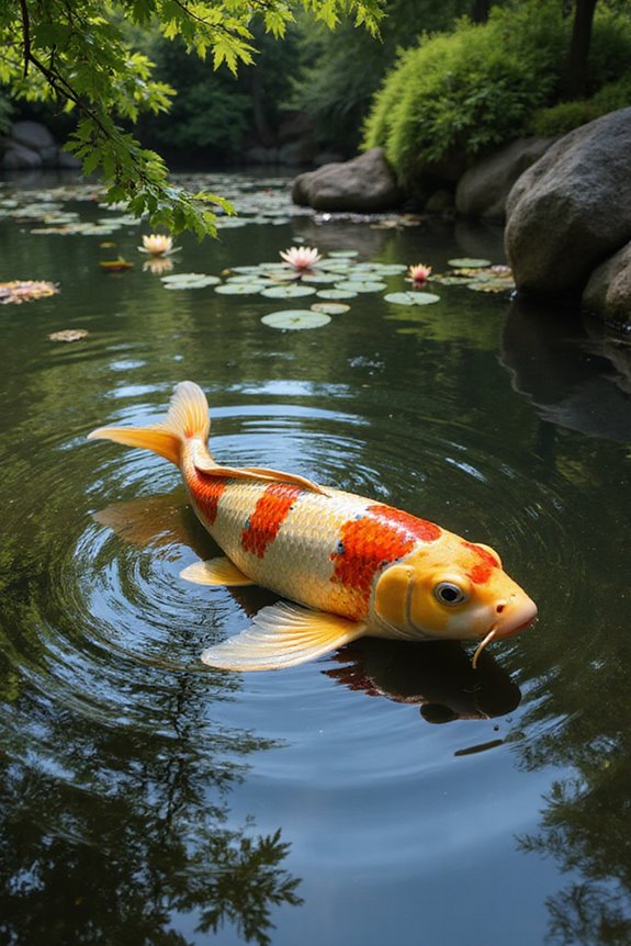 koi fish symbolize perseverance and strength