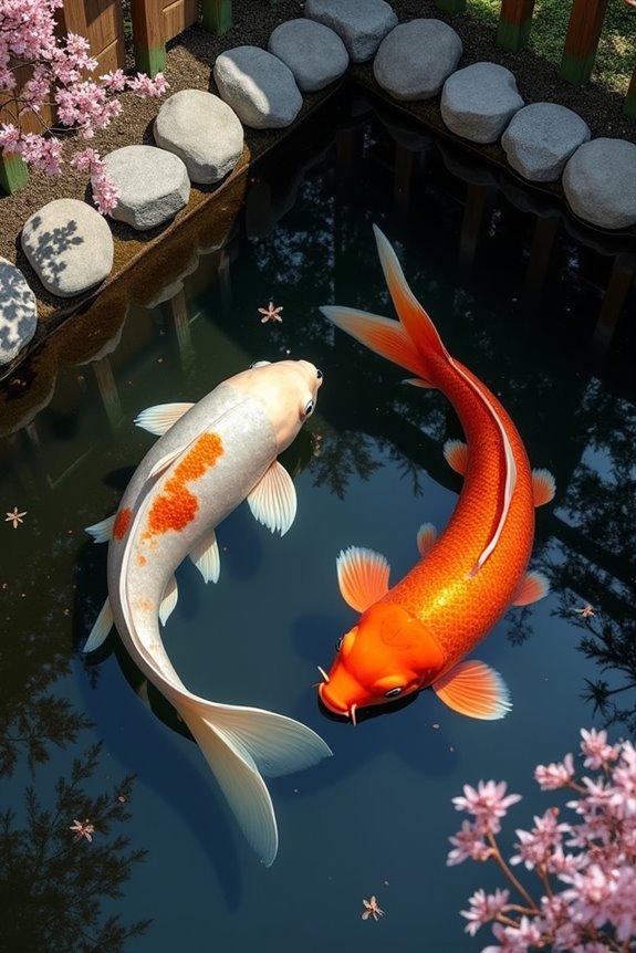 koi fish symbolize transformation and perseverance
