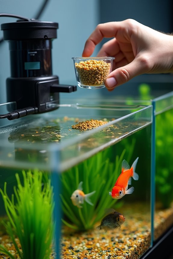 optimize fish feeding schedule