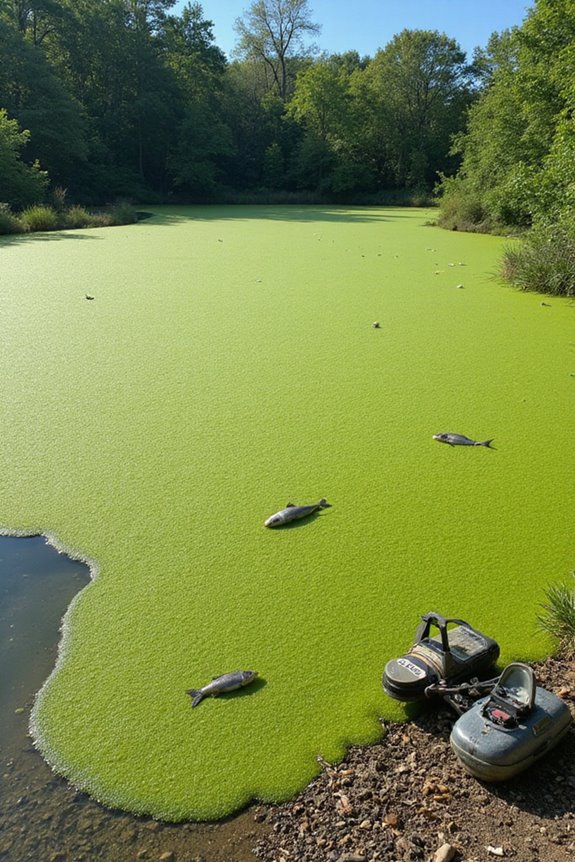 oxygen depletion from algal blooms