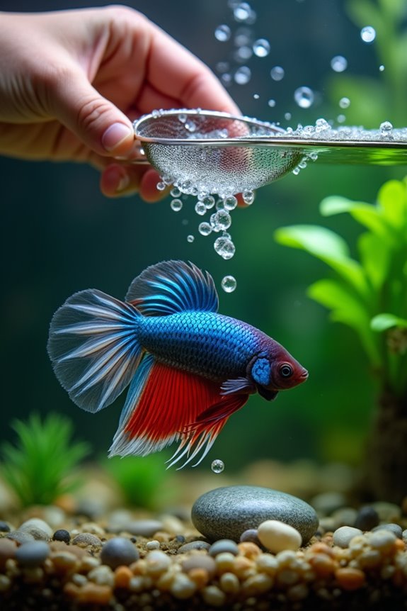 safe betta fish handling