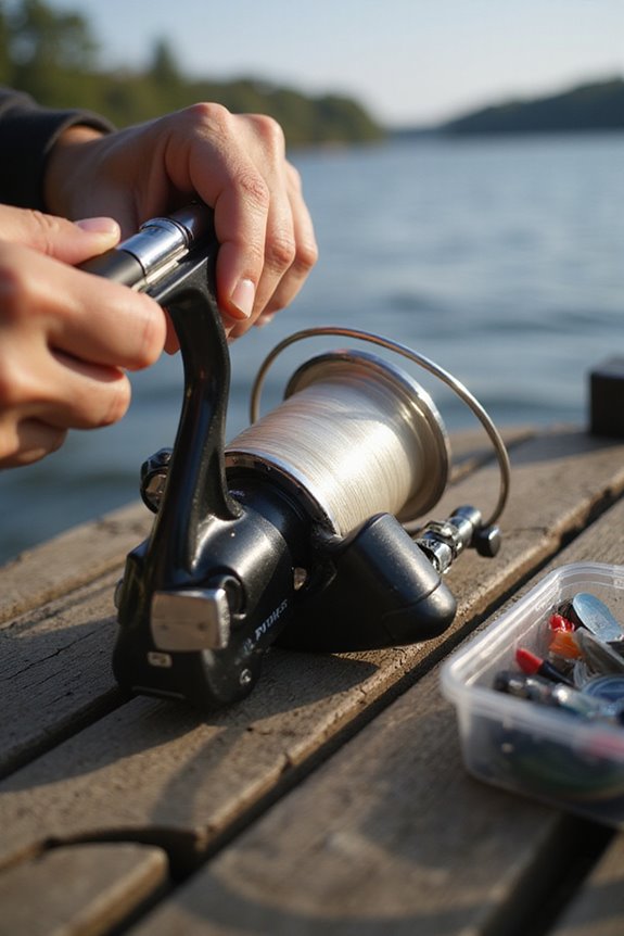 secure fishing line properly