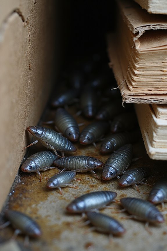 silverfish prefer dark damp