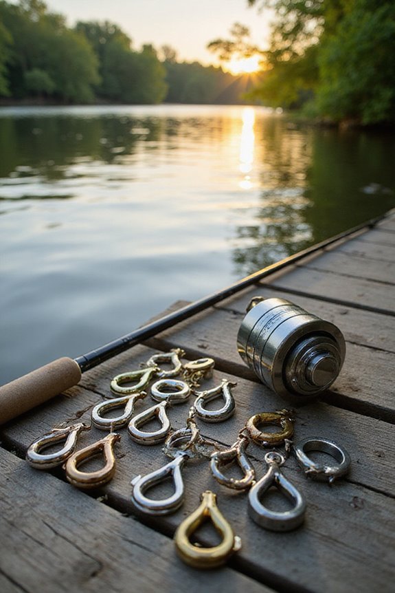 smooth tangle free fishing swivels