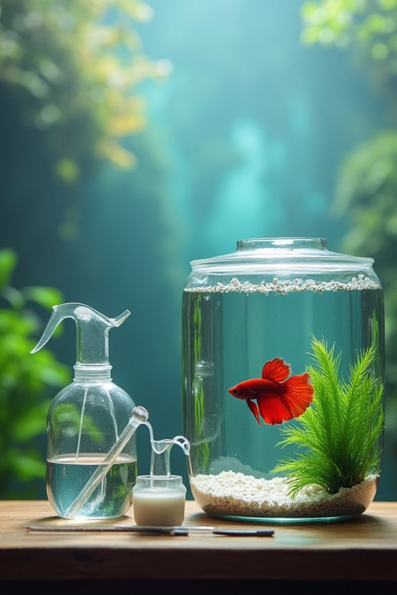systematic betta tank cleaning