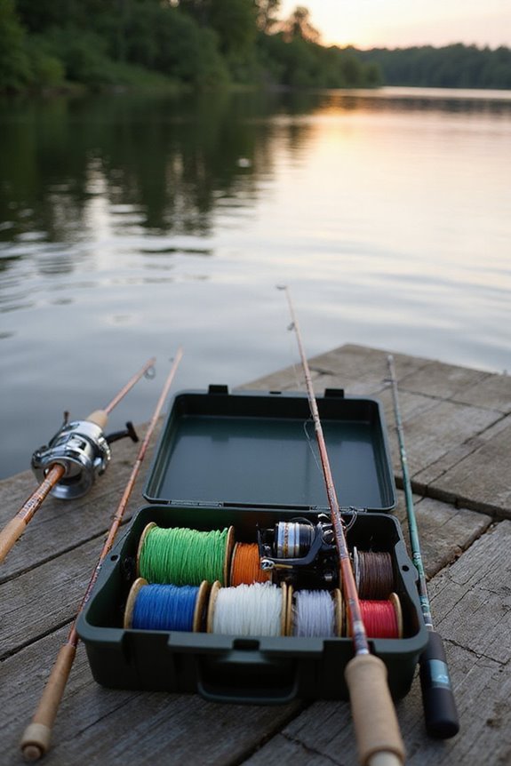 tangle free fishing line storage
