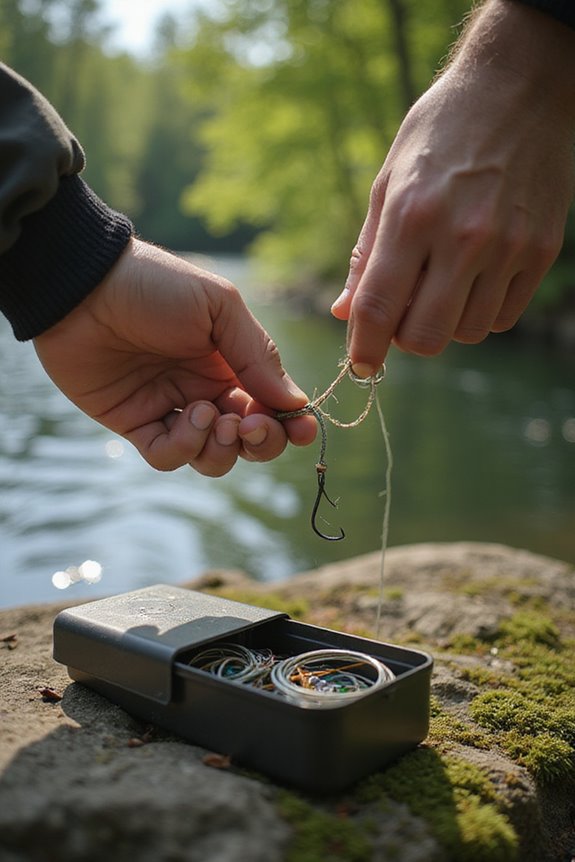tie fishing hook knot