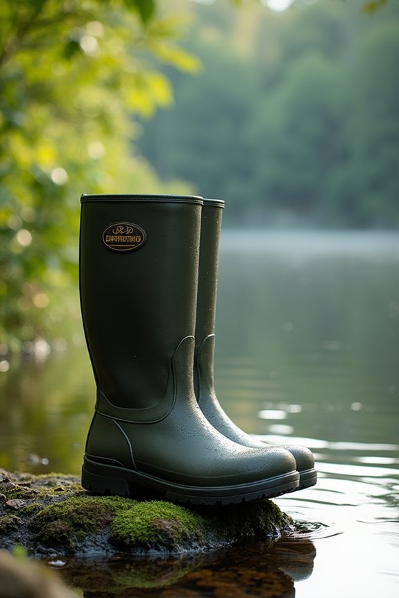 waterproof fishing boots selection