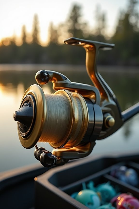 winding line onto reel